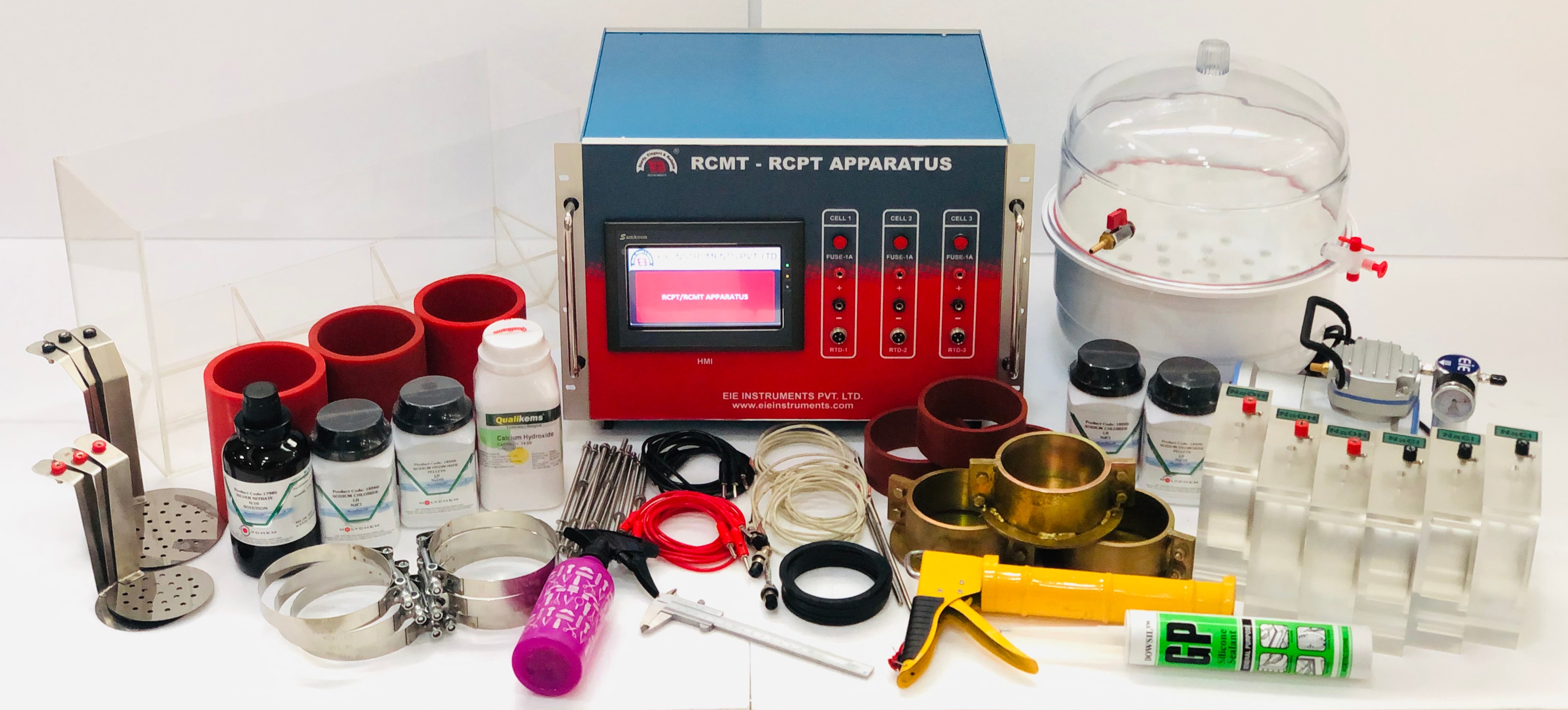 RCPT / RCMT COMBINED APPARATUS - 3 CELL - WITH DAQ SYSTEM & PC INTERFACE-
